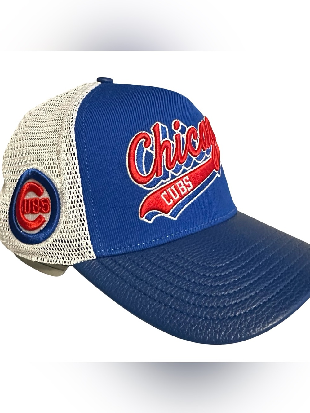 Chicago Cubs Pro Standard Synthetic Leather Strapback  Hat - OSFM